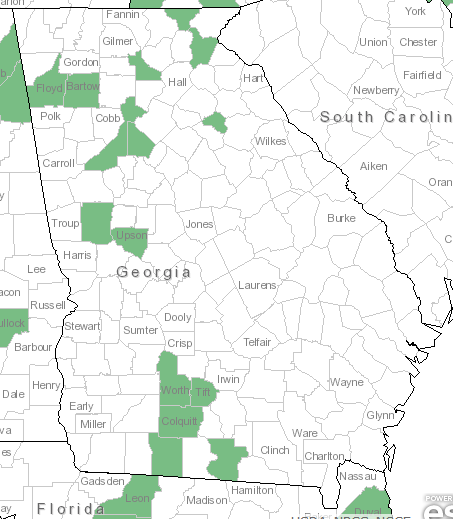 The Georgia range of Aphyllon uniflorum